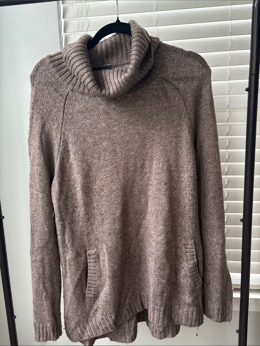 The Limited Taupe Cowl Neck Sweater - Knit Pullover